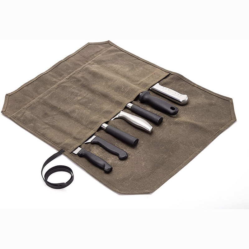 Custom chef knife roll bag