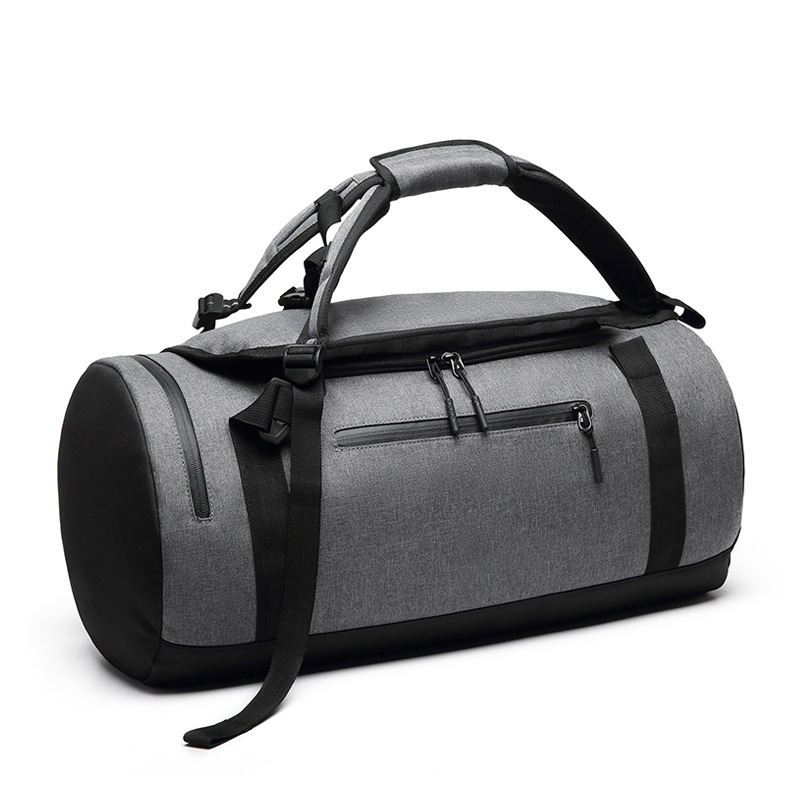 Hot sale grey polyester workout duffel bag